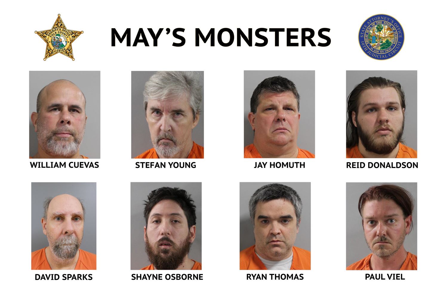 Operation May's Monsters arrests